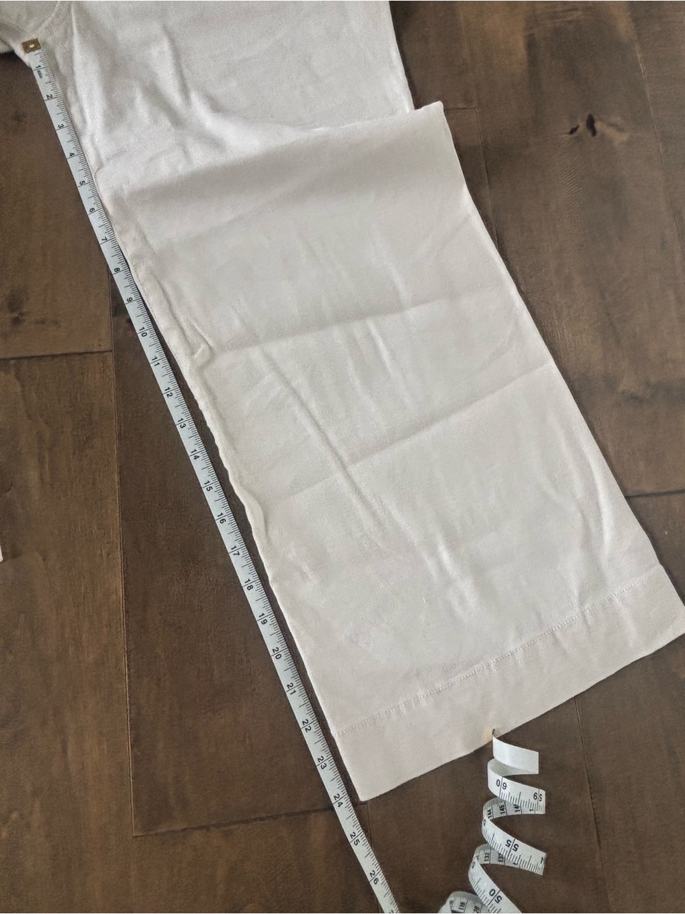 Maeve, High-Rise Wide-Leg Women's Pants in Cream, 28 - Picture 7 of 13